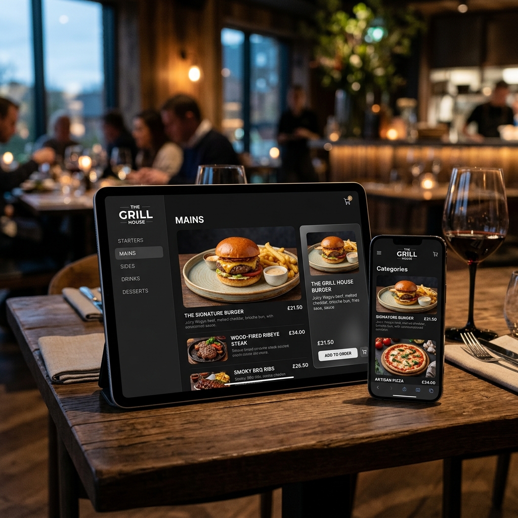 Digital Menu Sledia Mockup